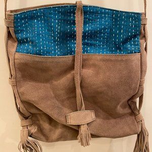 Leather Noonday leather and fabric bag